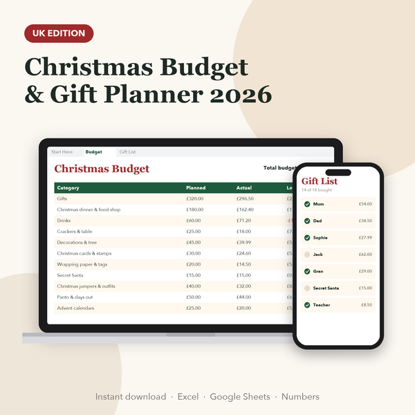 Christmas Budget Planner UK