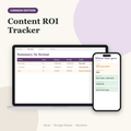 Content ROI tracker Canada showing earnings per hour by format