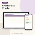 Creator tax tracker 2026/27 UK showing tax from creator income and amount to set aside