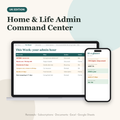 Home and life admin command center UK showing this week's renewals, documents and tasks
